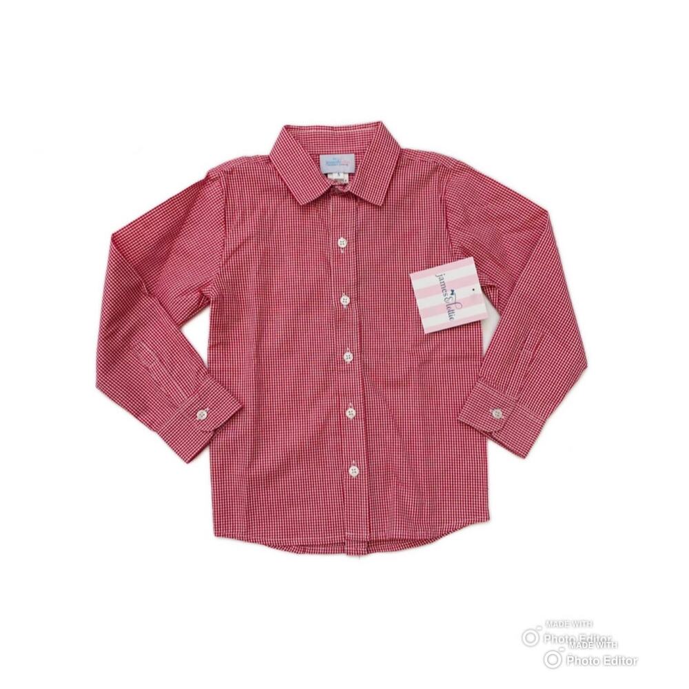 NWT James & Lottie Size 8 Ryan Dress Shirt